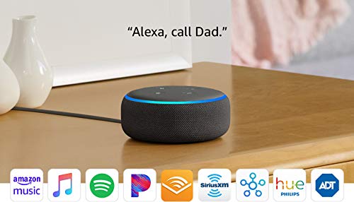 Echo Dot (3rd Gen, 2018 Release) - Smart Speaker with Alexa - Charcoal