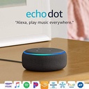 Echo Dot (3rd Gen, 2018 Release) - Smart Speaker with Alexa - Charcoal