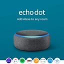 Echo Dot (3rd Gen, 2018 Release) - Smart Speaker with Alexa - Charcoal