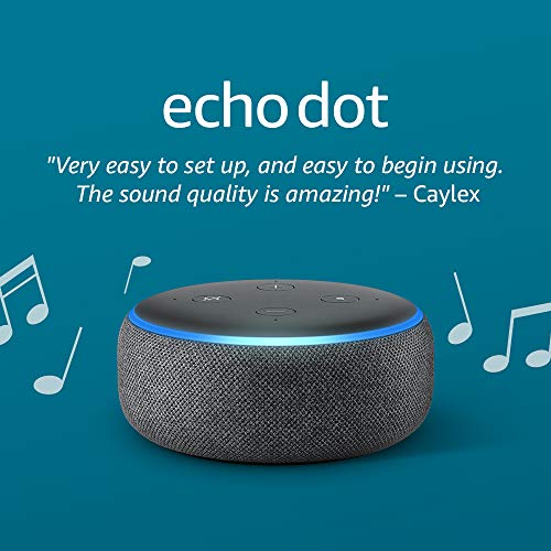 Echo Dot (3rd Gen, 2018 Release) - Smart Speaker with Alexa - Charcoal