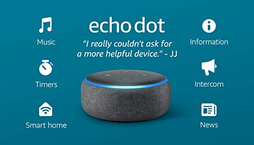 Echo Dot (3rd Gen, 2018 Release) - Smart Speaker with Alexa - Charcoal