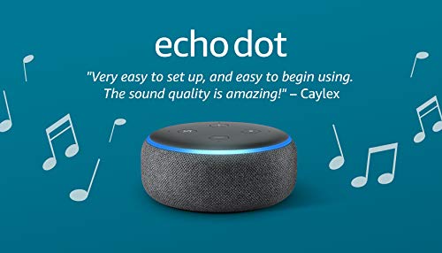 Echo Dot (3rd Gen, 2018 Release) - Smart Speaker with Alexa - Charcoal