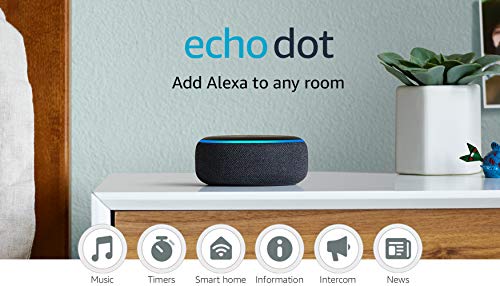 Echo Dot (3rd Gen, 2018 Release) - Smart Speaker with Alexa - Charcoal