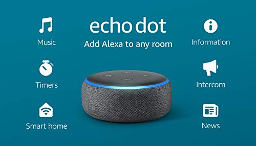 Echo Dot (3rd Gen, 2018 Release) - Smart Speaker with Alexa - Charcoal