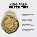 King Palm | 9mm | Flavored Filter Rolling Tips | 5 per Pack (24pc Display)