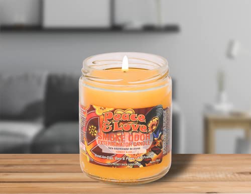 Smoke Odor Exterminator 13 Oz Jar Candles Peace Love