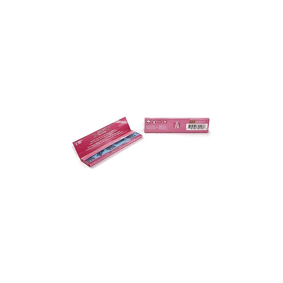 PINK Size 1 1/4 Rolling Paper - 10 Booklets / 500 Papers