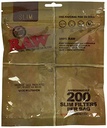 Raw Slim Natural Unrefined Cotton Filter Tips 200pc - 6mm 1 Pack