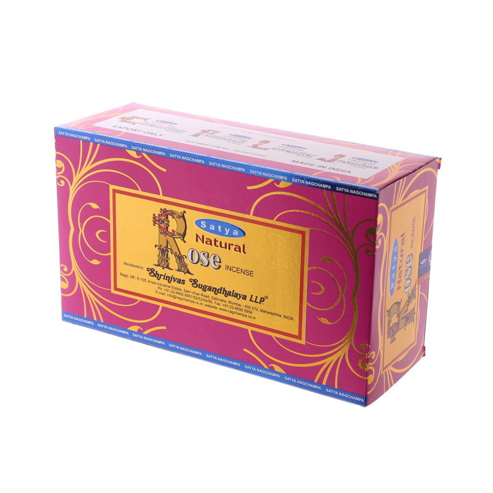 Satya Incense Sticks - Rose - Set of 12