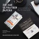 25 Packs Zig Zag Ultra Thin Cigarette Rolling Papers 100 Leaves/Pack Slow Burning