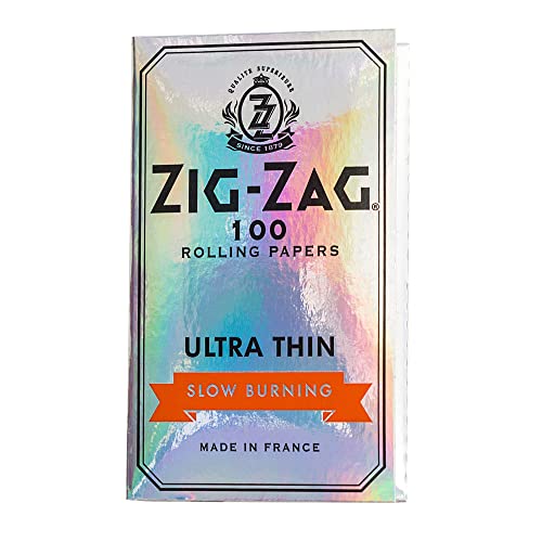 25 Packs Zig Zag Ultra Thin Cigarette Rolling Papers 100 Leaves/Pack Slow Burning