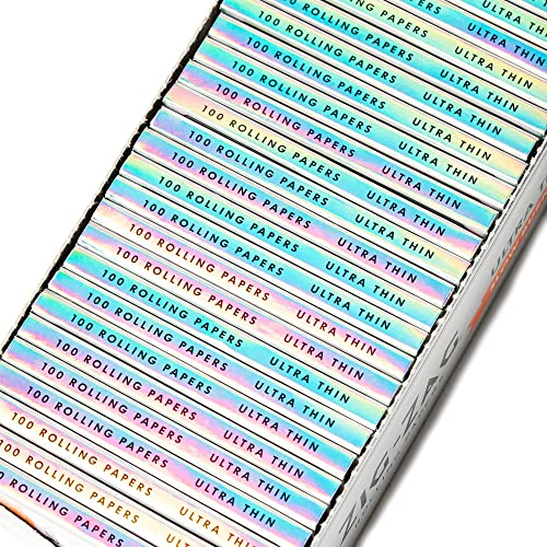 25 Packs Zig Zag Ultra Thin Cigarette Rolling Papers 100 Leaves/Pack Slow Burning