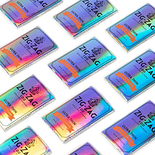 25 Packs Zig Zag Ultra Thin Cigarette Rolling Papers 100 Leaves/Pack Slow Burning