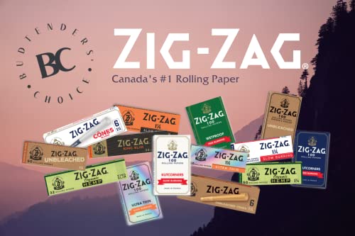 25 Packs Zig Zag Ultra Thin Cigarette Rolling Papers 100 Leaves/Pack Slow Burning