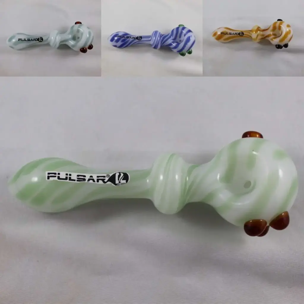 Pulsar 5" Creme Swirl Hand Pipes