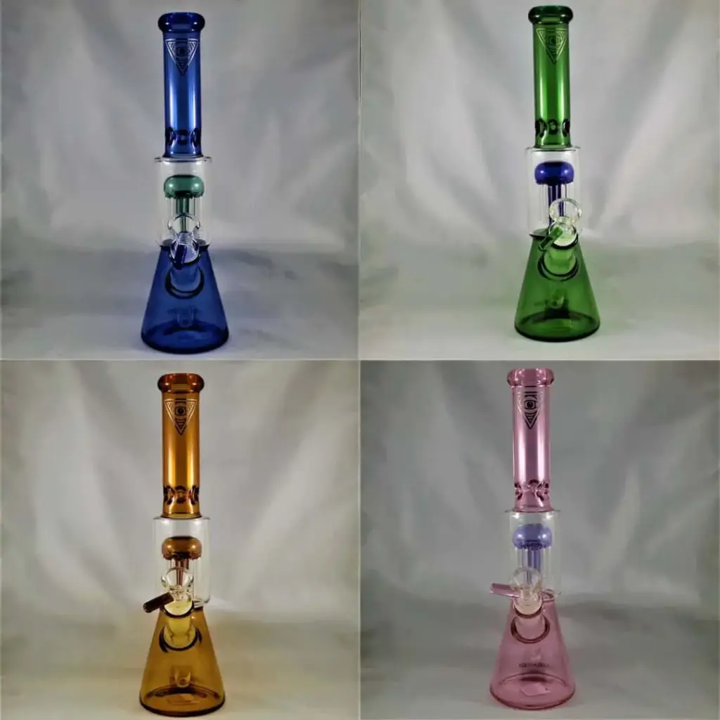 Red Eye Glass 11" Dual Chamber Beaker