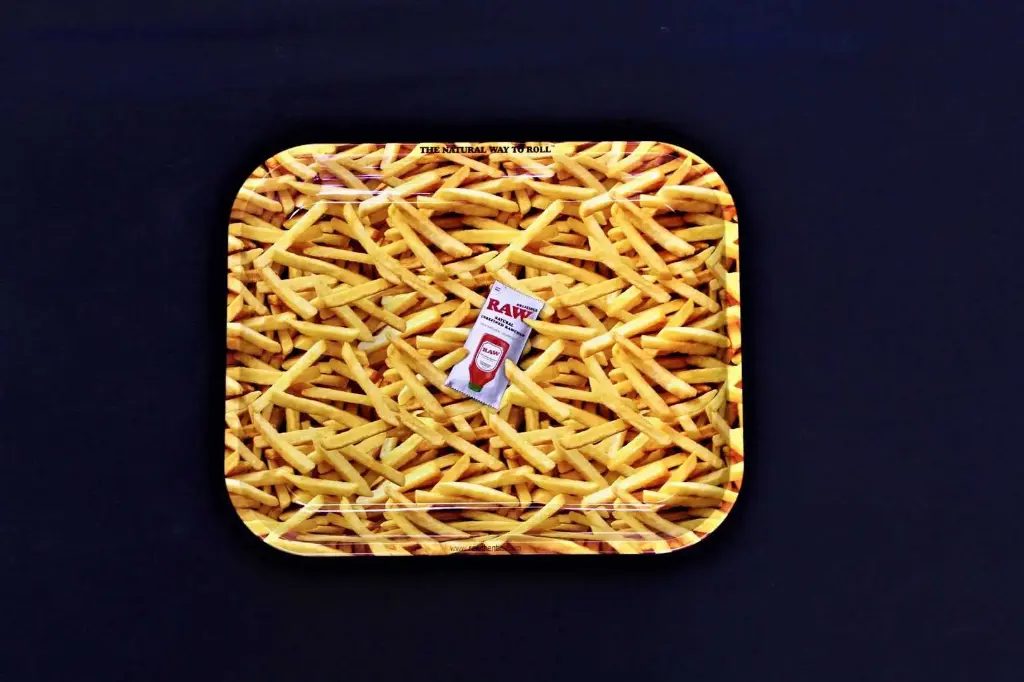 Raw Fries Rolling Tray-Large
