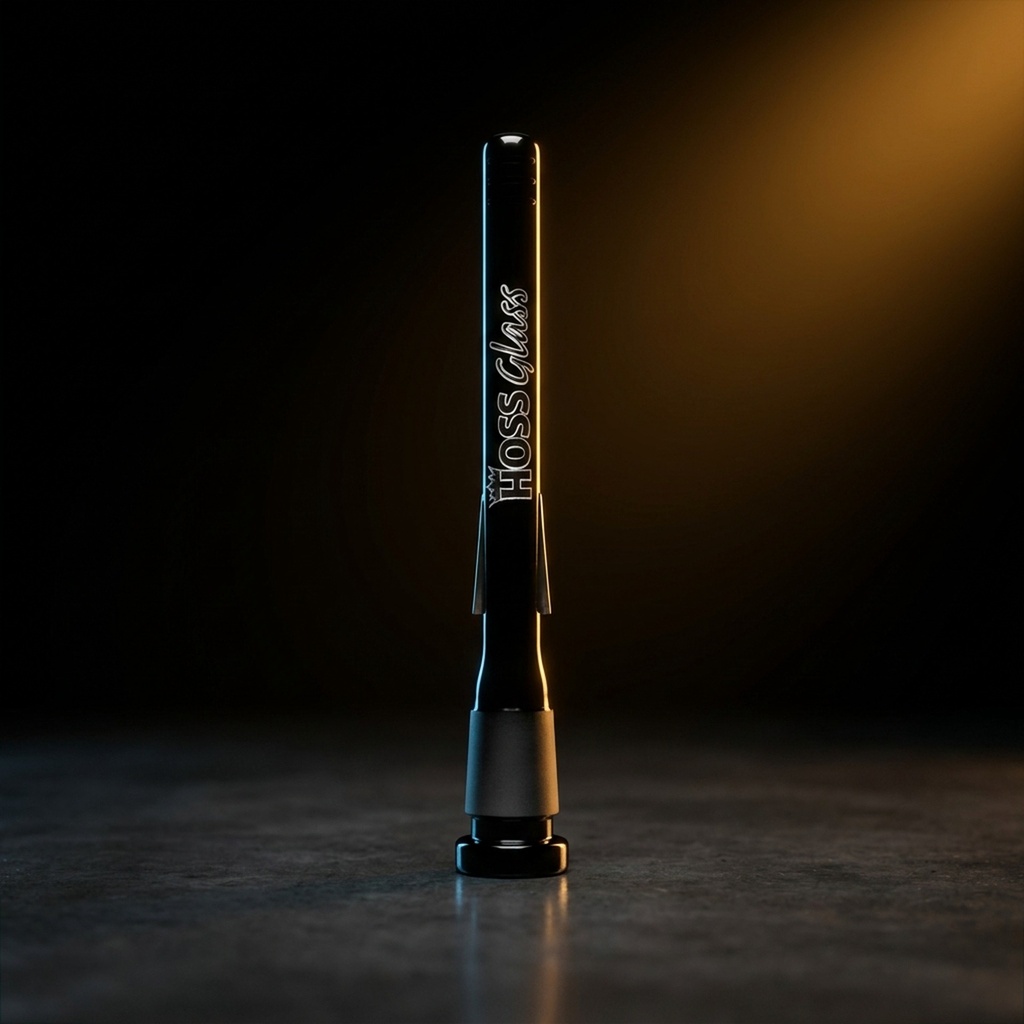 Hoss Black Logo Diffuser Downstem-6"