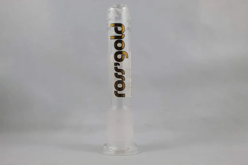 Ross' Gold Glass Clear Diffuser Downstem-4"