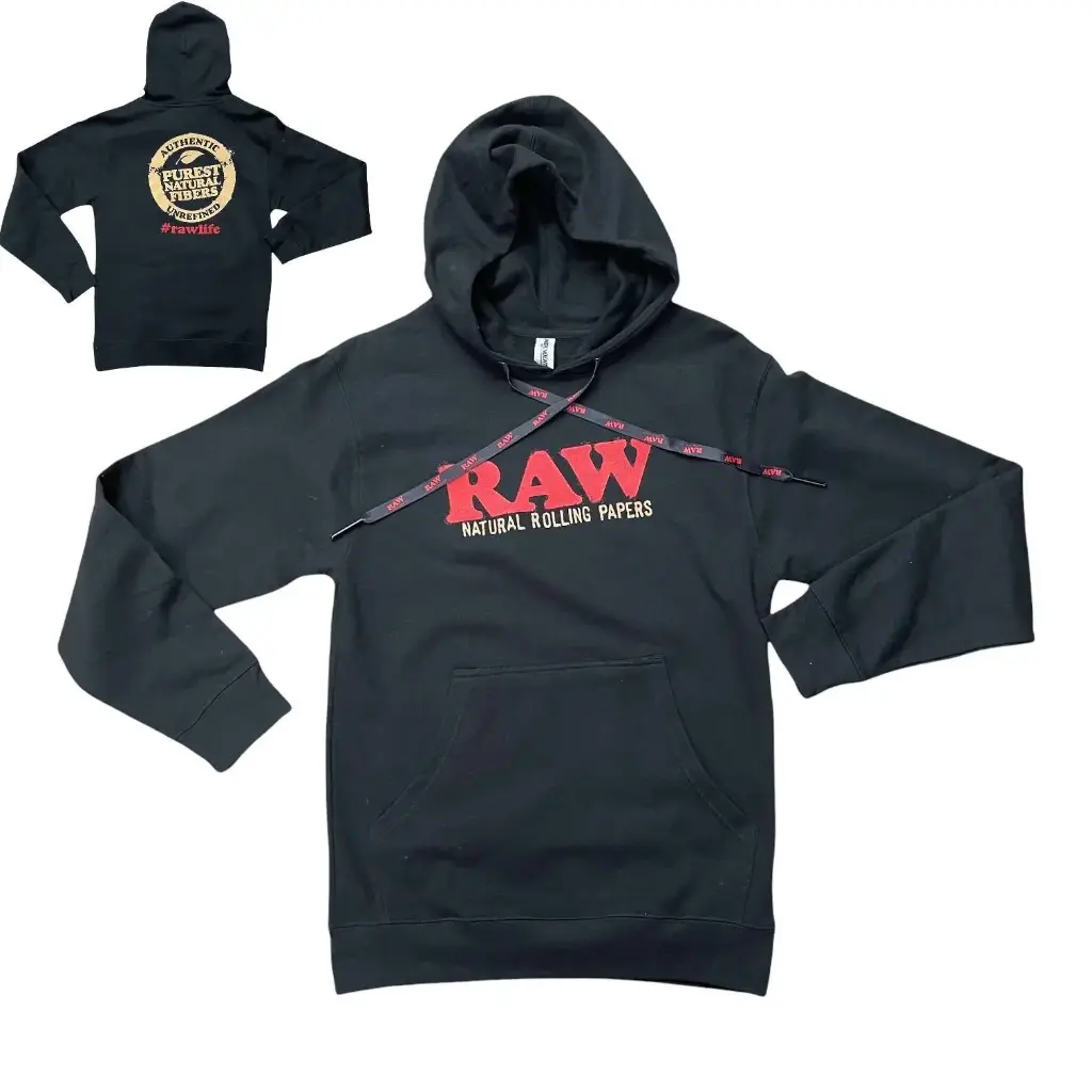 Raw Apparel Black Pull Over Hoodie - (XS-XXL)