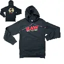 Raw Apparel Black Pull Over Hoodie - (XS-XXL)