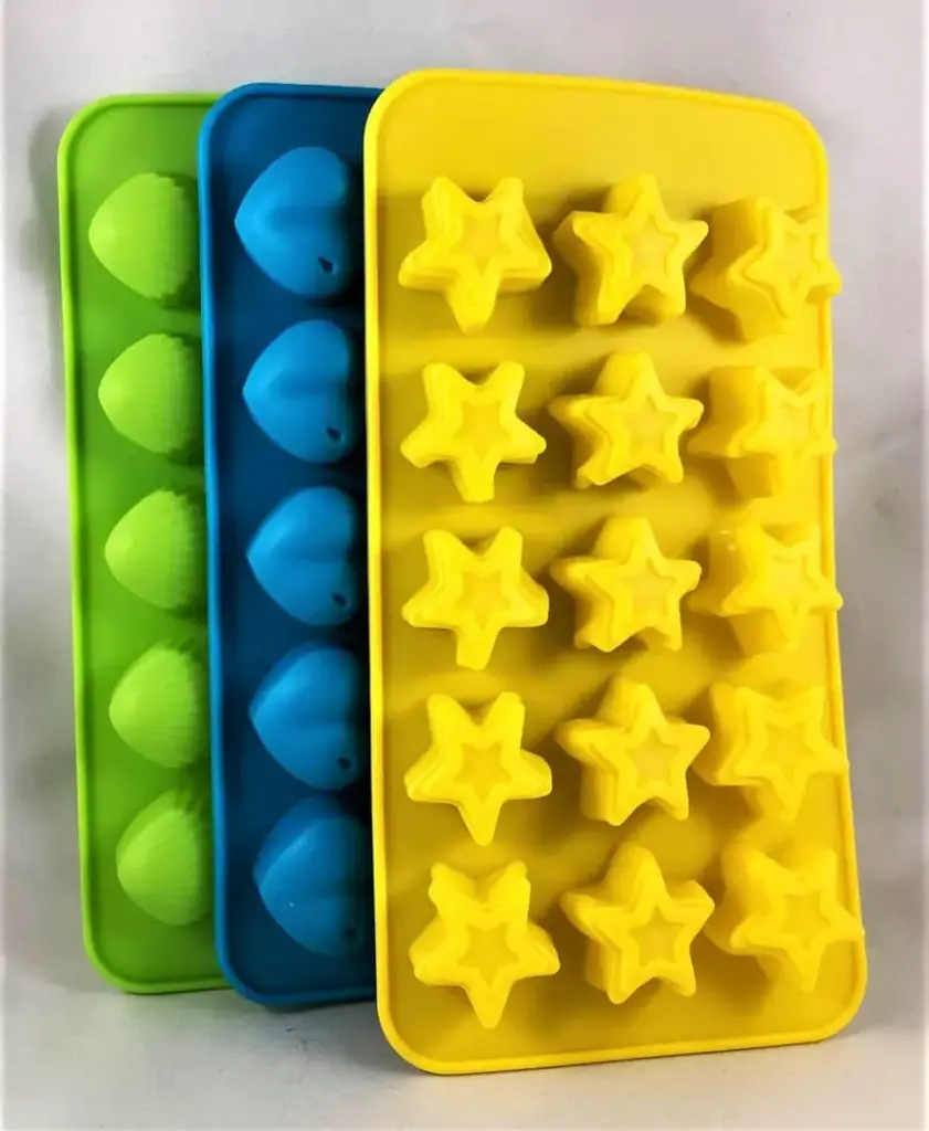 Silicone Ice Cube Trays Set Of Three
