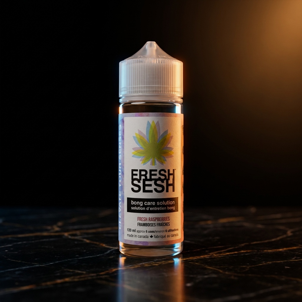 Fresh Sesh Bong Care Solution 120mL-Fresh Raspberries