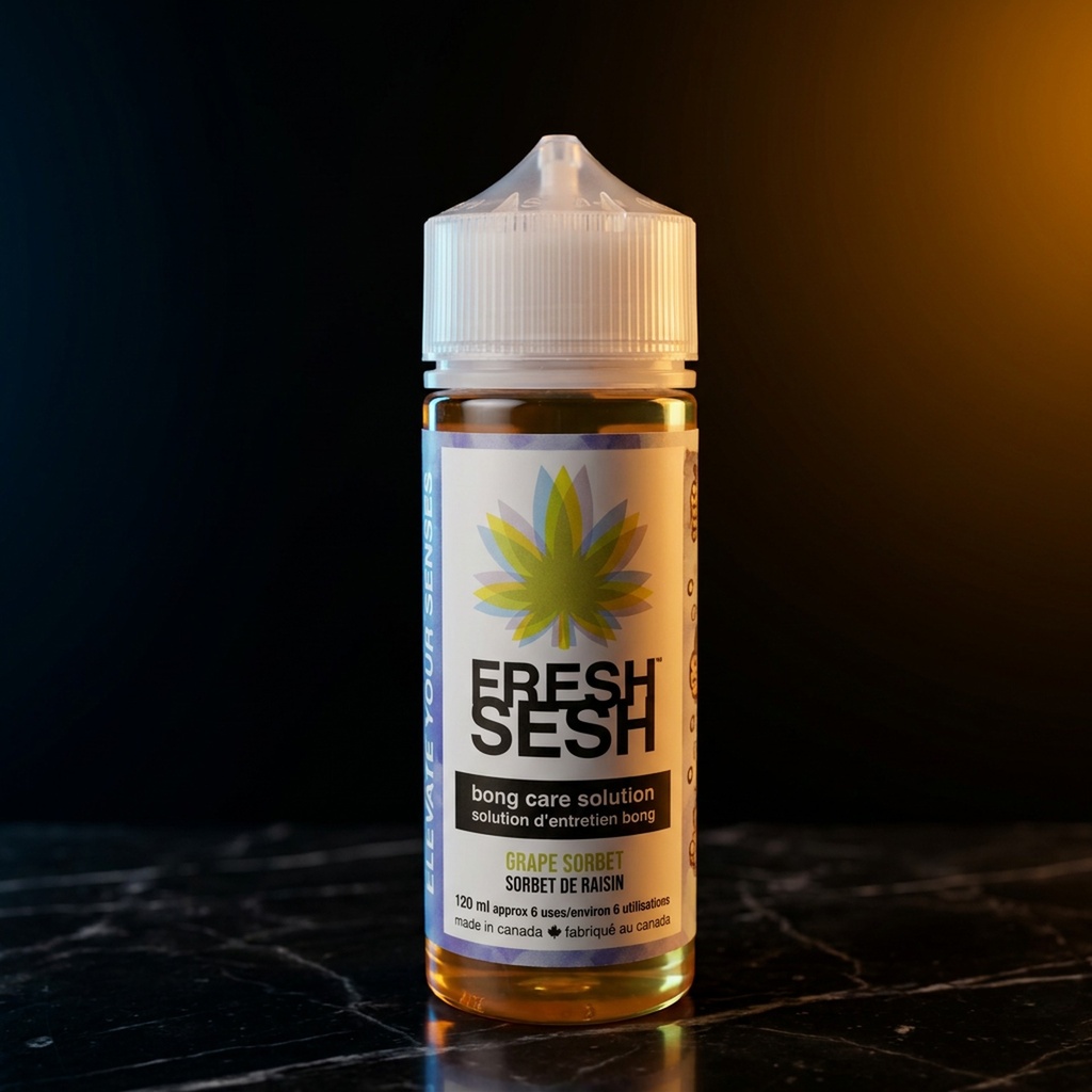 Fresh Sesh Bong Care Solution 120mL- Grape Sorbet