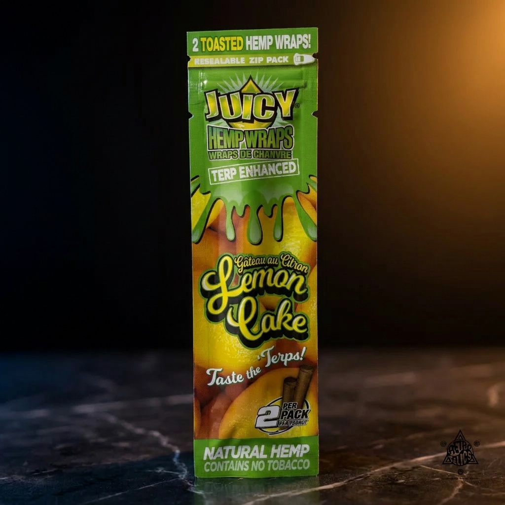Juicy Terp Enhanced Hemp Wraps-Lemon Cake