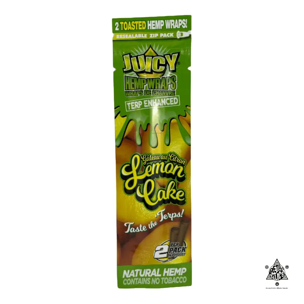 Juicy Terp Enhanced Hemp Wraps-Lemon Cake