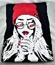 Raw Apparel Smoking Girl T-Shirt (SM-XXL)
