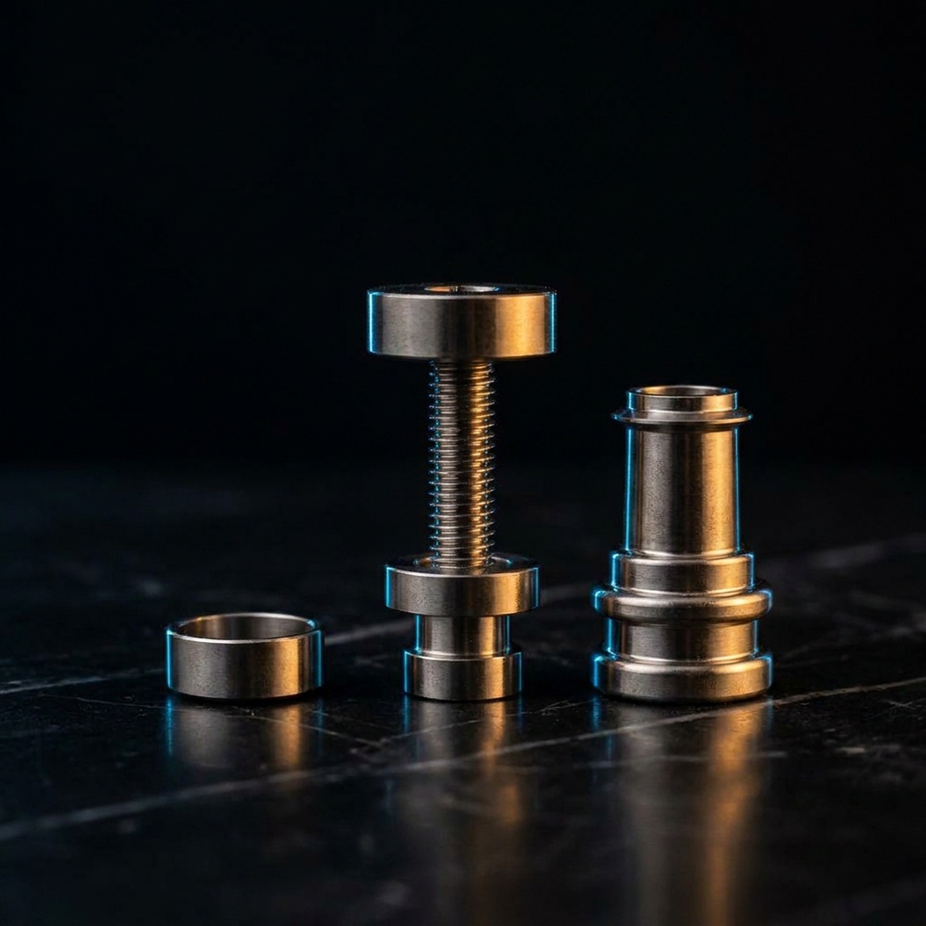 Titanium 5 Piece Domeless Nail Set