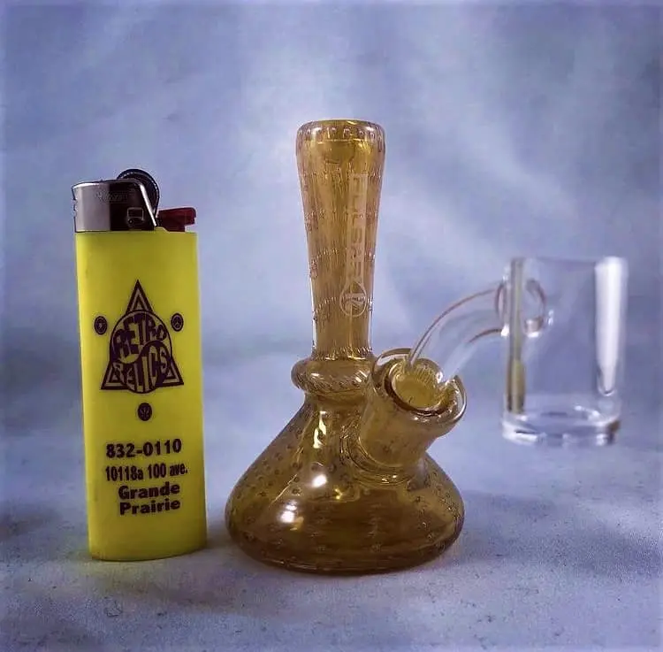 Pulsar 4" Fumed Mini Bong Rig