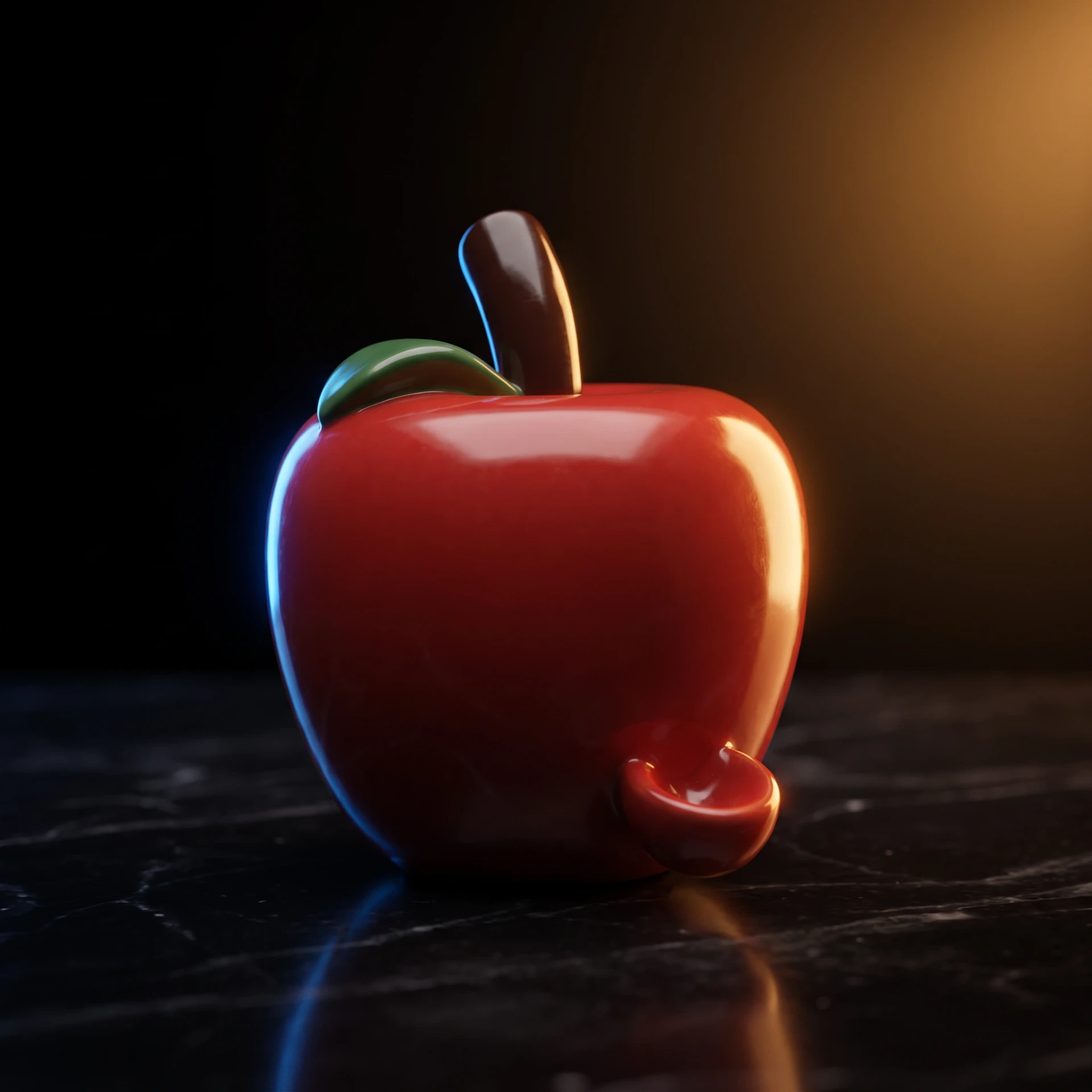 Ceramic Red Apple Pipe