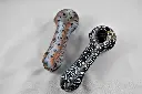 Red Eye Glass 4.5" Frosted Paisley Pipes