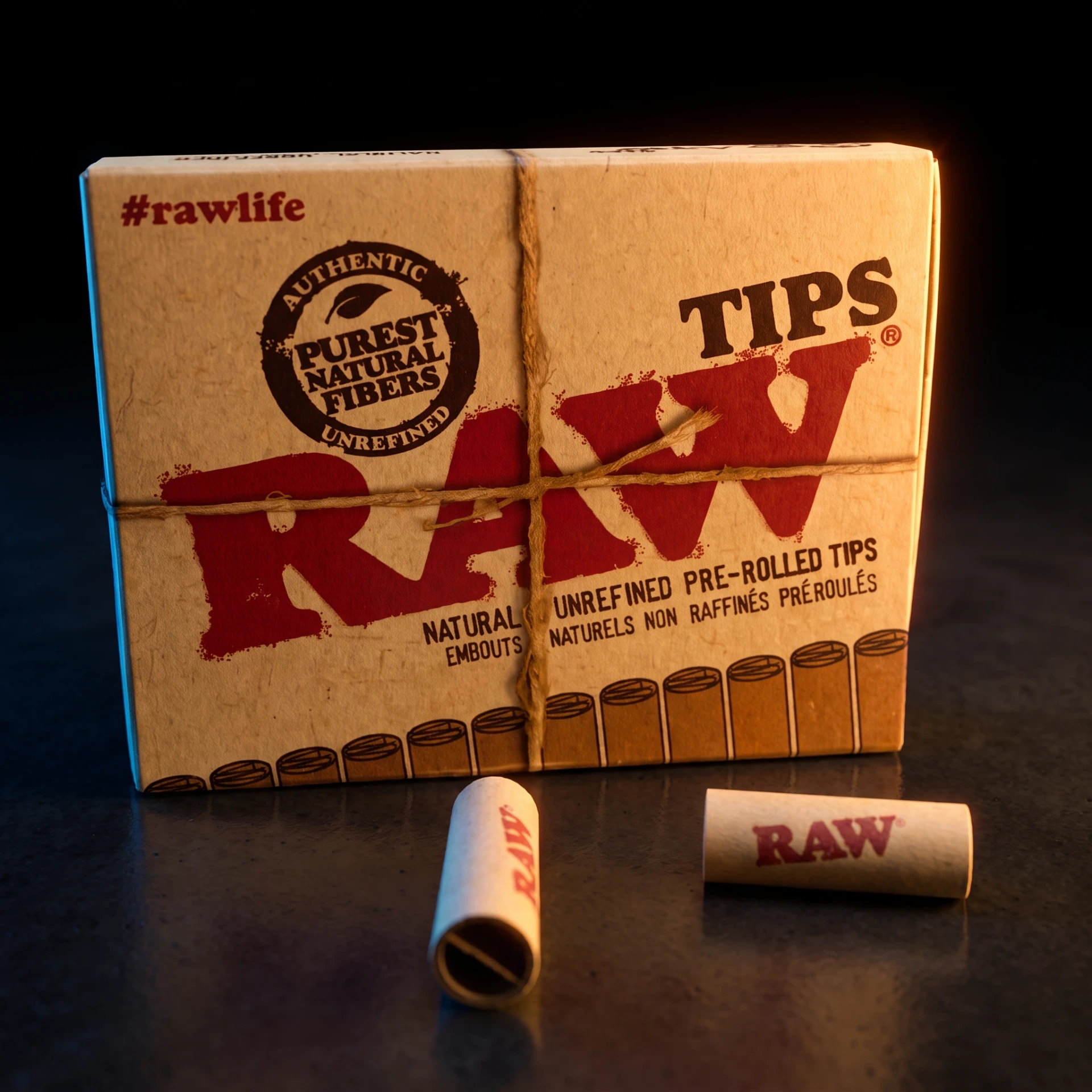 Raw Pre Rolled Tips-Box of 21