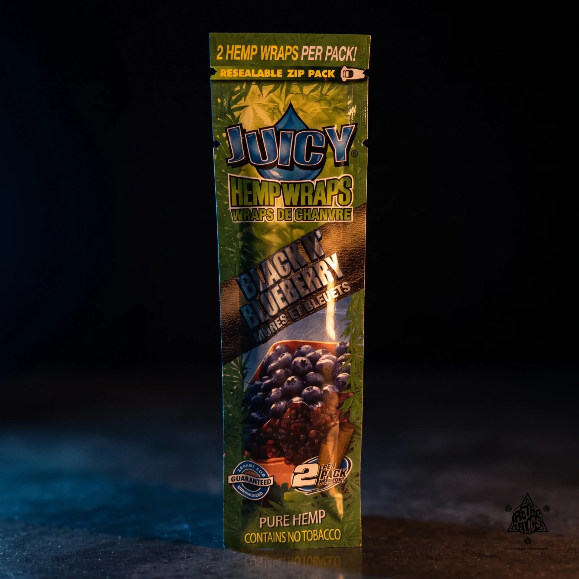 Juicy Jay's Hemp Wraps-Black n Blueberry