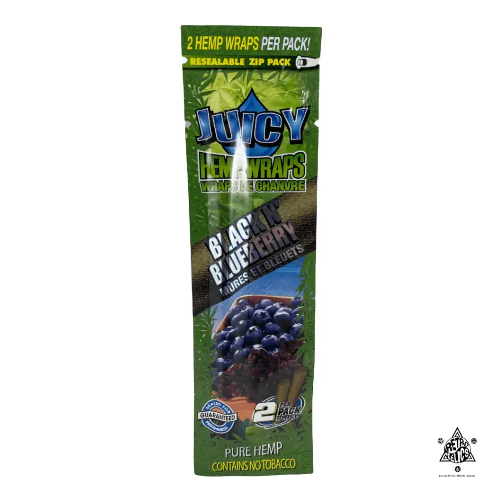 Juicy Jay's Hemp Wraps-Black n Blueberry