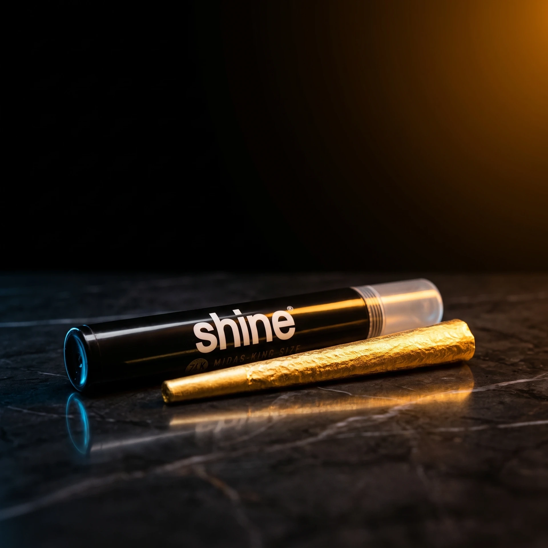 Shine 24K Gold Pre Rolled Cone-King Size