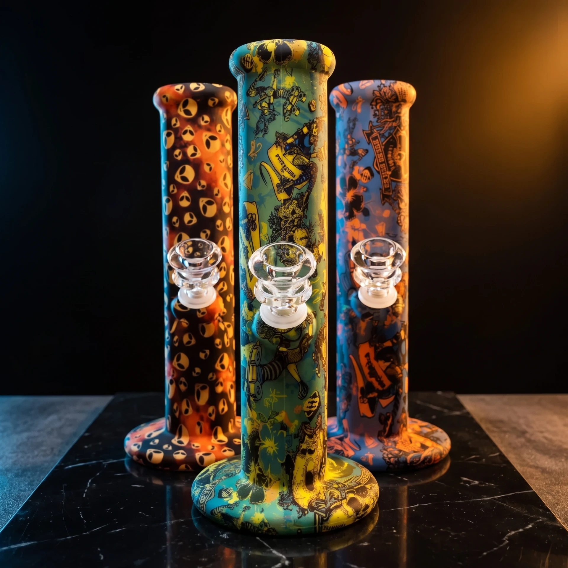 Silicone Straight Tube Bong