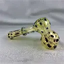 Fumed Coloured Dots Hammer Bubbler