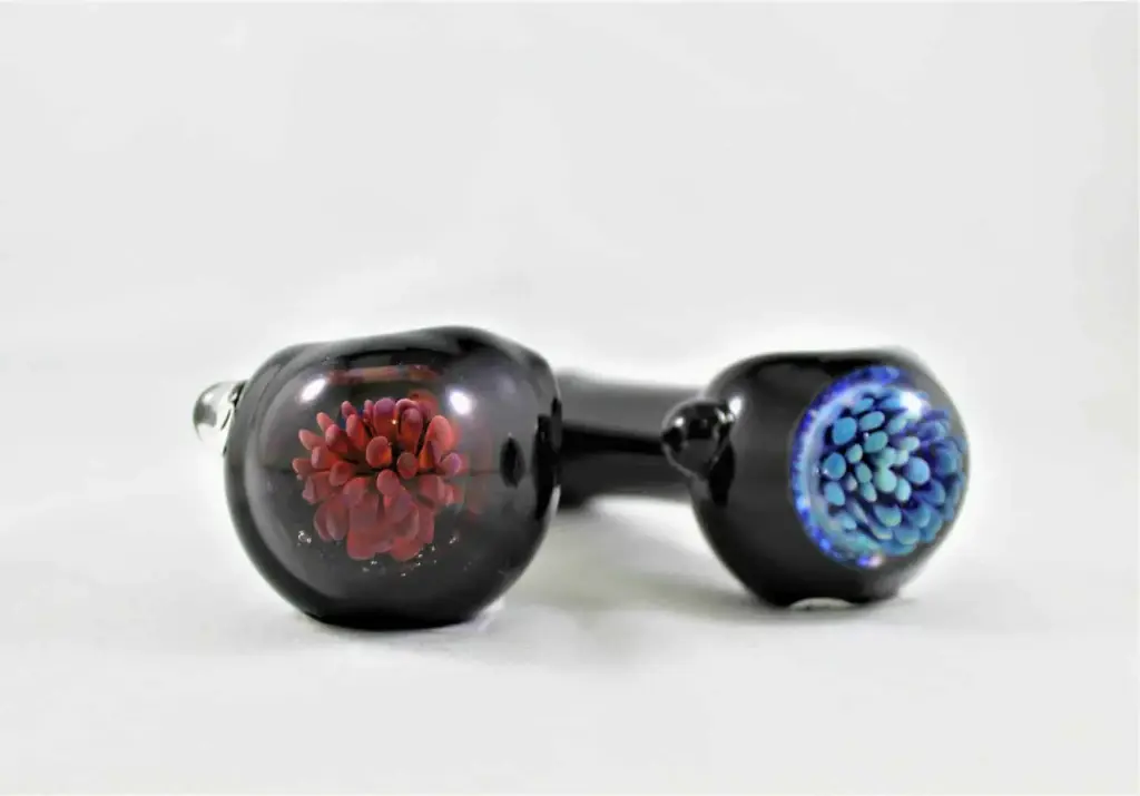 Thick Black Spoon With Flower Head