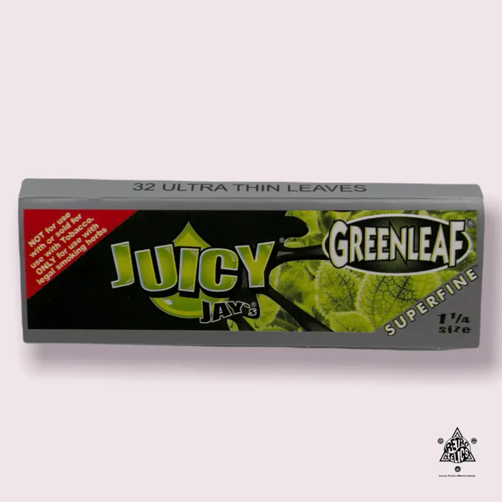 Juicy Jay's Superfine 1 ¼"-Green Leaf