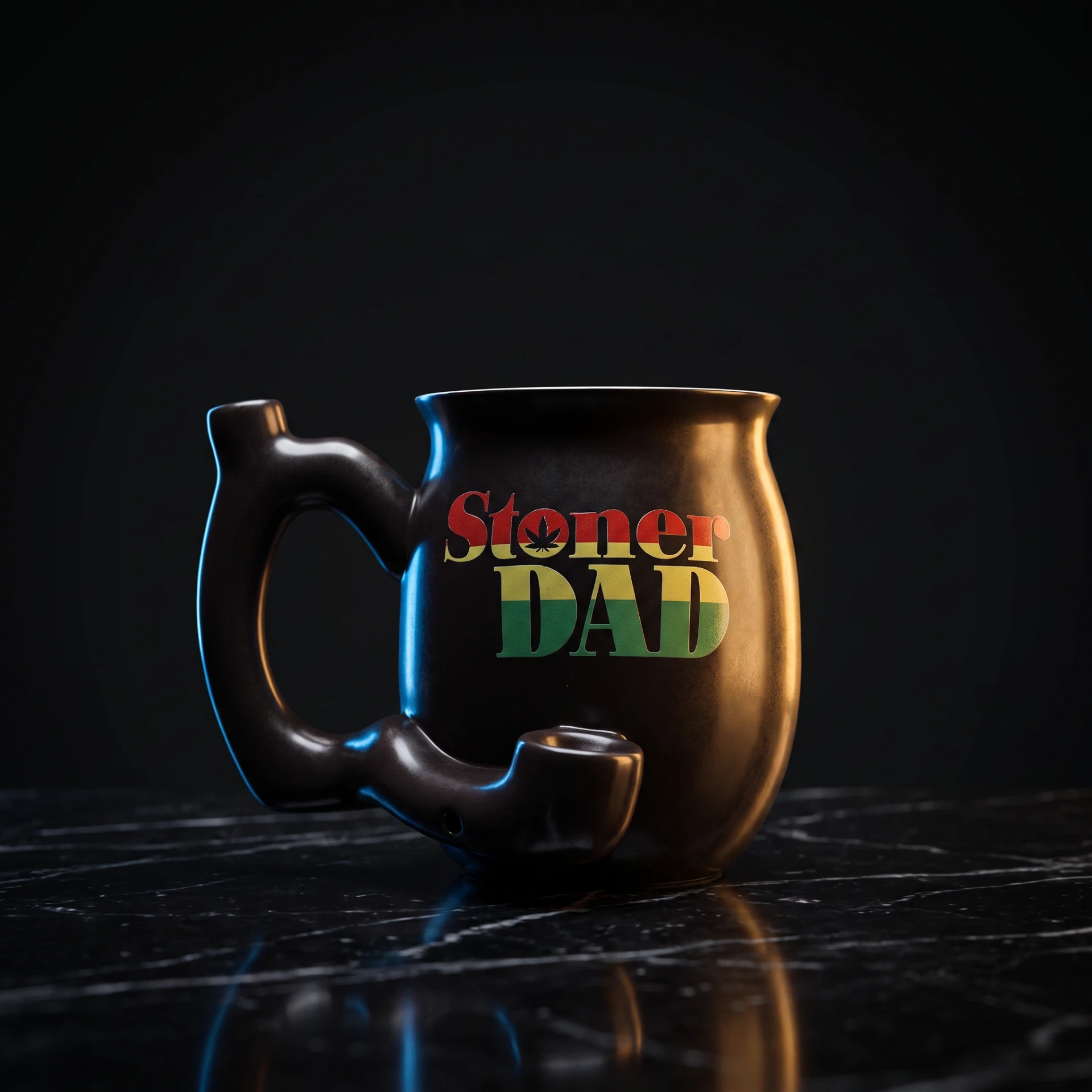 Stoner Dad Ceramic Pipe Mug