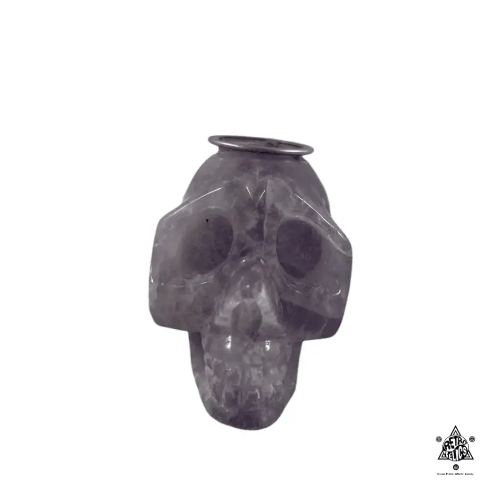 Crystal Pipe- Amethyst Skull Pipe