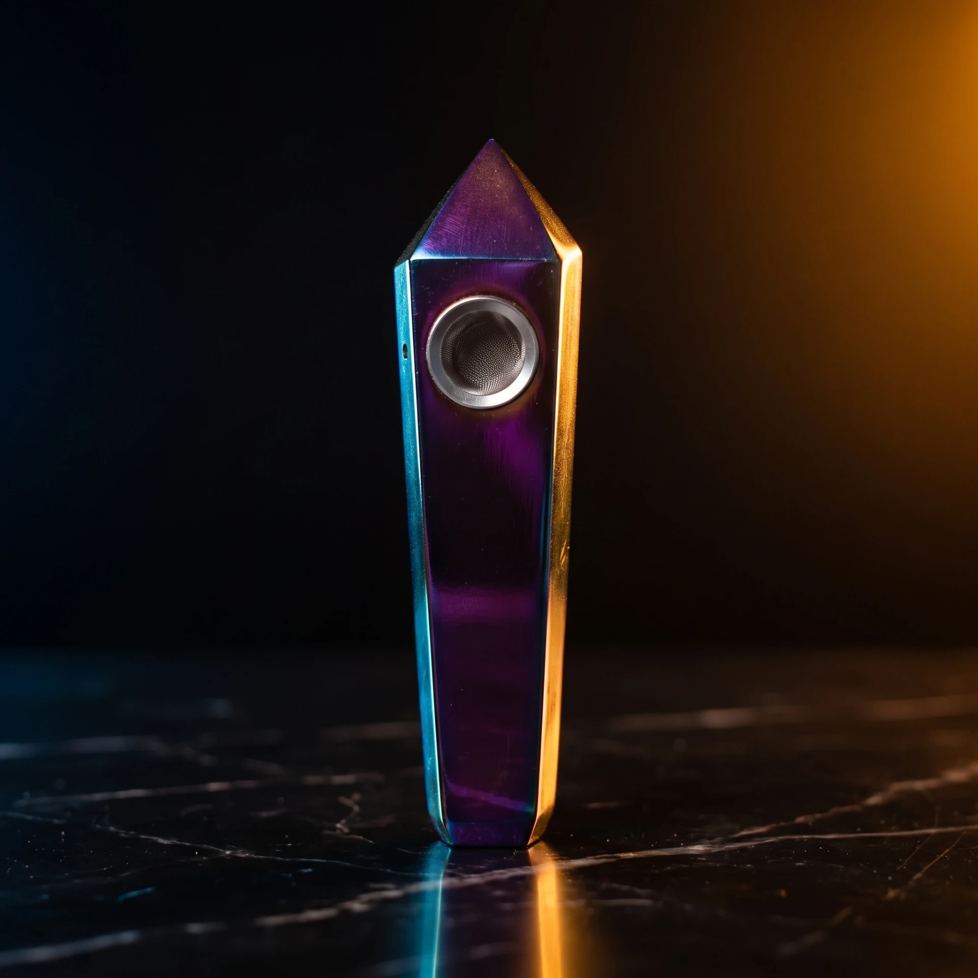 Crystal Pipe - Titanium Quartz