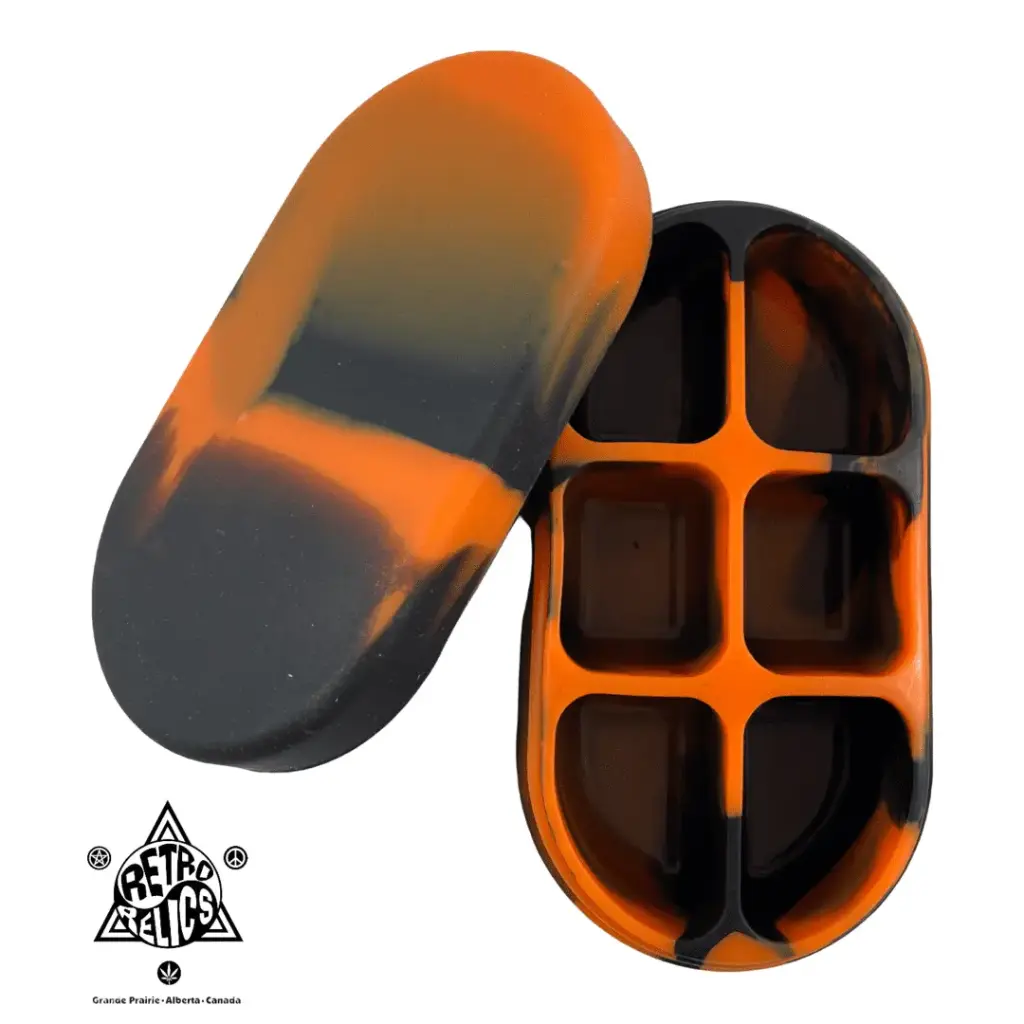 Silicone Container- 6 Pocket With Lid