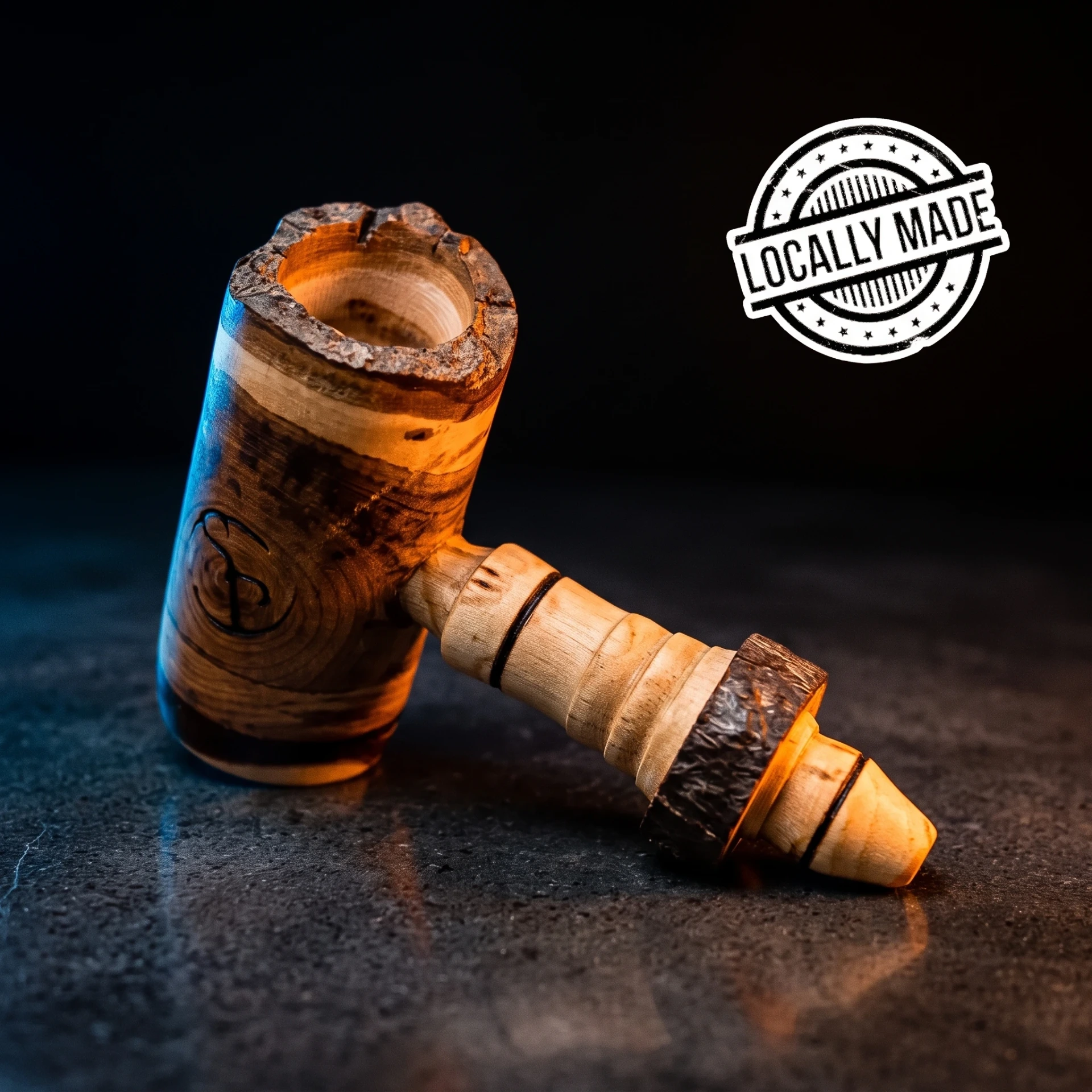 Shumi Creations Grande Prairie Applewood Live Edge Pipes