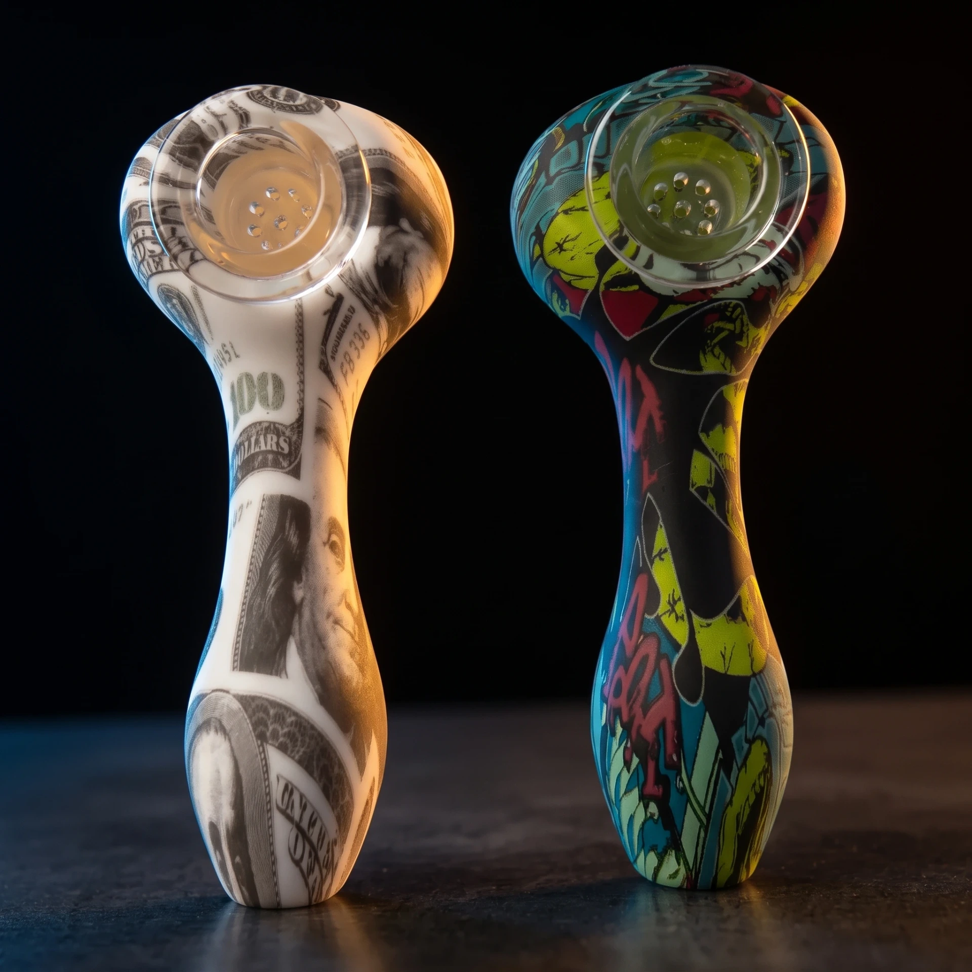 KDK Printed Silicone Spoon Pipes