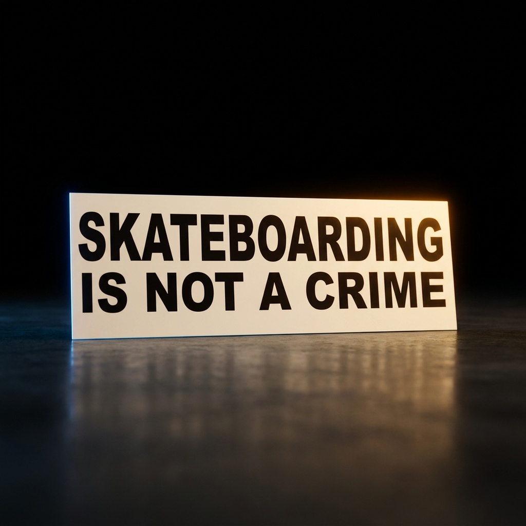 Sticker-Skateboarding Is Not A Crime